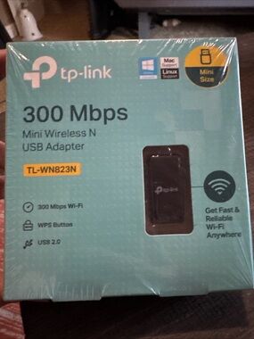 TP-Link NIB USB WiFi Dongle Adapter 300 Mbps Mini Wireless Network TL-WN823N